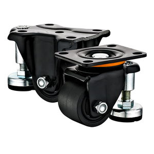 2''2.5''3''Type a Plate 107*82 Heavy Duty Low Center of Gravity Nylon <strong>Caster</strong> with Support Feet Refrigerator <strong>Caster</strong> Wheels - Product Image 1