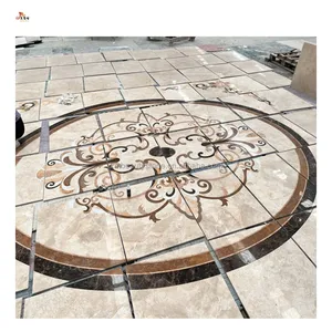 natural marble waterjet medallion pattern for villa house decoration floor tile inlay mosaic
