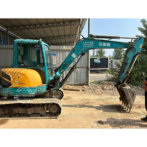 Mini-excavatrice sur chenilles Kubota KX155-5 d'occasion, 5,5 tonnes, avec chenilles hydrauliques en caoutchouc, bon état, sans queue. - Product Image 1