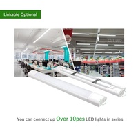 Prix d'usine intérieur Tube luminaire PC + bande d'aluminium lumière LED haute qualité 40W 60W 1.2m 1.5m 1.8m LED Slim Batten Light