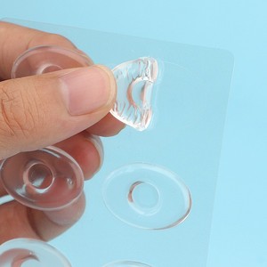 Almohadillas autoadhesivas para el cuidado de los pies de 6 piezas de forma ovalada Fieltro de lana suave blanco con gel y PU para la eliminación de callos y maíz - Product Image 2