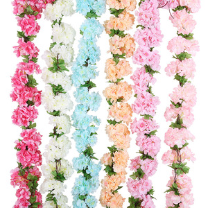 94,5 pulgadas Popular gran oferta boda decoración seda flor de cerezo colgante vid para la venta - Product Image 1