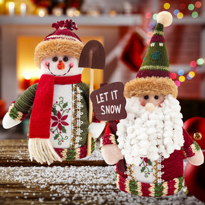 Adorable Muñeco Navideño de Santa Claus, Muñeco de Nieve y Reno con Piernas Largas, Adorno Navideño para Decoración del Hogar, Adorno de Mesa - Product Image 3