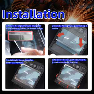 Lentille de loupe en PC transparente pour casque de soudage, en matériau PC, 0.75/1.0/1.5/2.0/2.5/3.0 Dioptrie, protection oculaire - Product Image 5