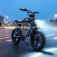 Vélo électrique rétro haute performance avec phare LED et klaxon, vélo électrique élégant pour les trajets quotidiens et les loisirs