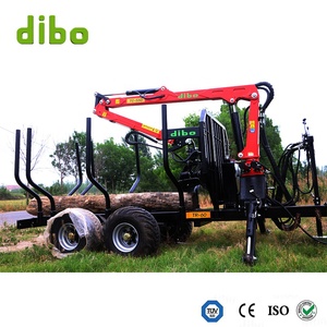Dibo Atv-remolque de madera con grúa, excavadora hidráulica giratoria de alta calidad, agarre de madera, grapadora telescópica - Product Image 2