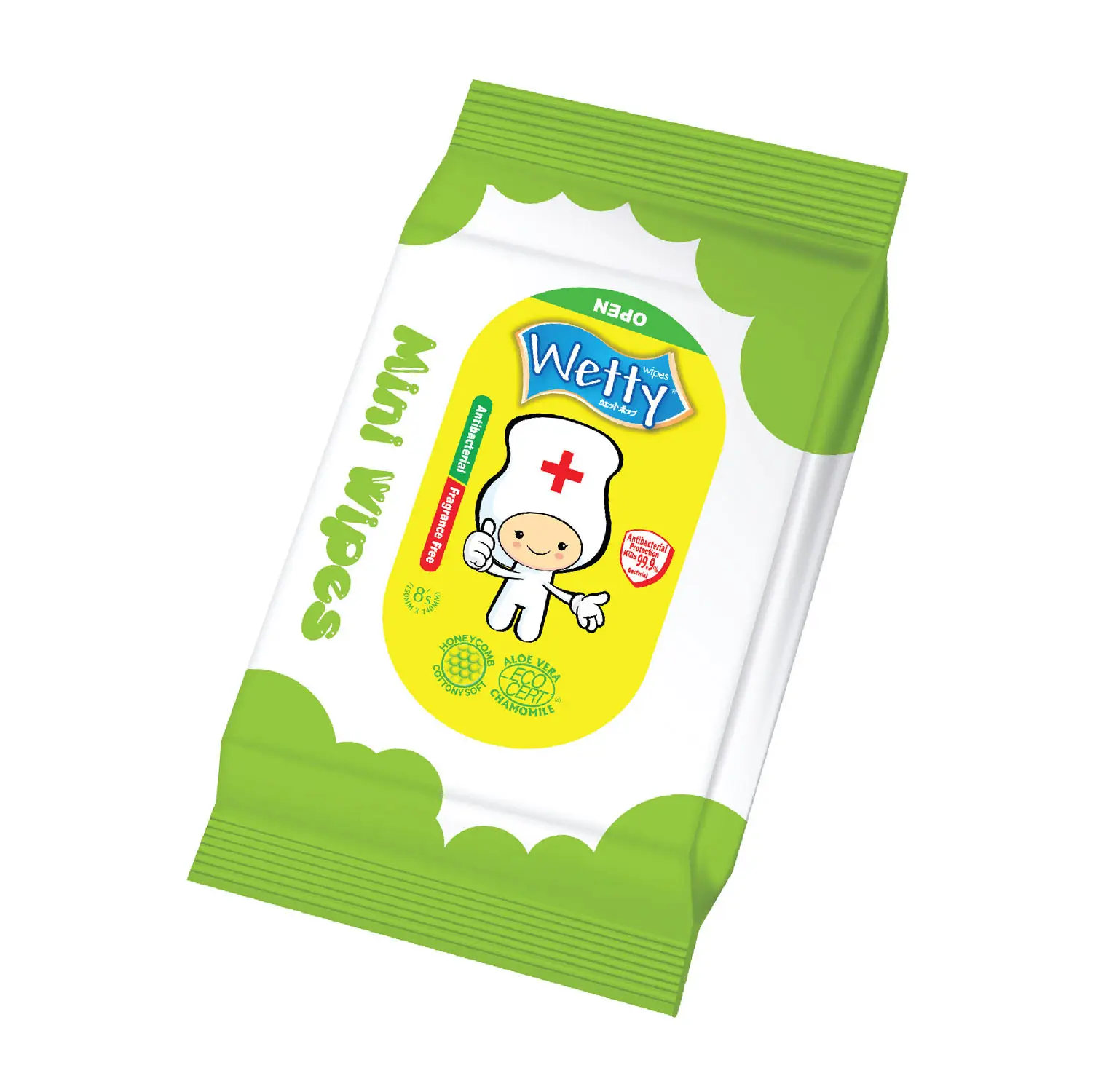 Malezya en Premium kalite lal sertifikalı Wetty Mini Wipess arındırıcı temizleme koku ücretsiz 8'S özelleştirme mevcut