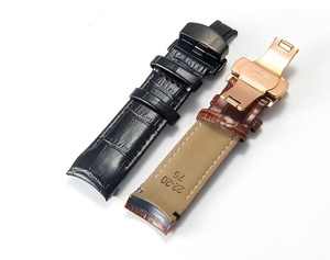 Bracelet de <span class=keywords><strong>montre</strong></span> classique en cuir de vache courbé avec fermoir papillon, adapté au bracelet Tissott 1853 fait à la main T035627/T035617/T035407/T035410A - Product Image 5