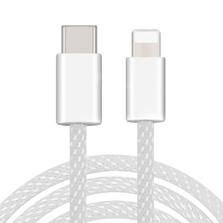 Usb To Lighting Cable Nylon Braided 1M Type C To Lighting Data Cable USB Type C 1M Apple Phone Charging Cable