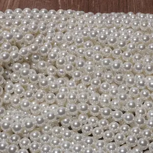 Vente en gros de perles de coquillage de haute qualité 3-20mm, bricolage à la main, chaîne perlée, perles rondes