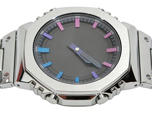 Reloj <span class=keywords><strong>Digital</strong></span> de Lujo Original Serie Go, Reloj Resistente a Impactos G21a00, Correa de Aleación, Cierre de Mariposa, Resistencia al Agua de 20 m, Cronógrafo - Product Image 3