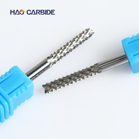 Fraise à dents en carbure monobloc haute efficacité pour le dégrossissage CNC du bois, des circuits imprimés et des fibres de carbone