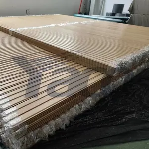Papan pagar PVC untuk panel 3D jaring (lebar strip 49mm)-abu-abu antrasit