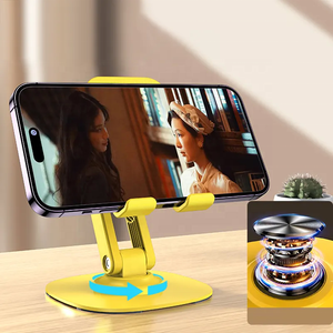 Support <span class=keywords><strong>de</strong></span> téléphone portable en métal <span class=keywords><strong>de</strong></span> bureau <span class=keywords><strong>pas</strong></span> <span class=keywords><strong>cher</strong></span> en gros, support rotatif à 360 degrés, support pliable réglable pour bureau - Product Image 3