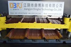 AG Panel R Panel Dachziegel-Rollformmaschine Farbiger Motor & Pumpe Einfache Bedienung Beliebt in den USA - Product Image 2