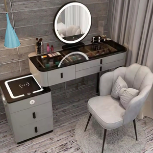 Tocador inteligente multifuncional simple moderno y silla de espejo de tocador de princesa para uso en dormitorio - Product Image 4