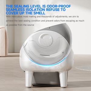 Kotak Pasir Kucing Otomatis Pintar Tipe Terbuka - Penghilang Bau dan Pembersihan Sendiri untuk <span class=keywords><strong>Maine</strong></span> <span class=keywords><strong>Coon</strong></span> - Product Image 4