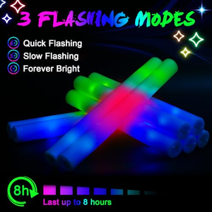 Custom Logo <b>LED</b> Foam <b>Sticks</b> Glow <b>Sticks</b> <b>Light</b> up Party Supplies Event Concert Promotional Gifts - Product Image 4