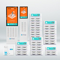 Distributeur Automatique de Batteries Portables avec Logo Personnalisé pour Location en Extérieur, Station de Recharge Power Bank Partagée pour Téléphones Mobiles