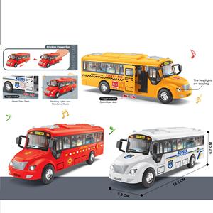 <span class=keywords><strong>Bus</strong></span> électrique à inertie à double étage avec musique et lumière, jouet en plastique moulé sous pression pour garçons, voiture à friction - Product Image 3