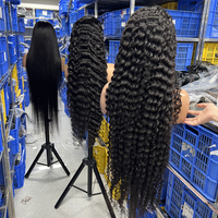 Perruque Cheveux Humains Ondulés Profonds Densité 200% 13x6 HD Lace Frontal Brésilienne 34 Pouces Loose Deep Wave 5x5 Lace Front pour Femmes