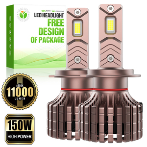 Lámparas LED Mejoradas para Vehículos Motorizados H7 F15A <span class=keywords><strong>de</strong></span> 150W, Brillo Extremo, Salida Estable <span class=keywords><strong>de</strong></span> 11000Lm, 6500K, 9-63V, para Sedanes Autobahn Express - Product Image 1