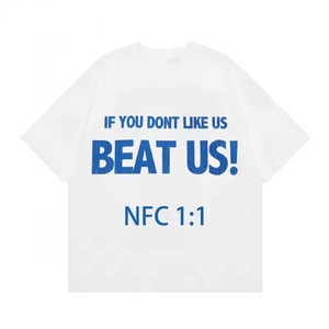 T-Shirt NFC Hell di Alta Qualità, <span class=keywords><strong>Abbigliamento</strong></span> Uomo Y2K Streetwear, Magliette Personalizzate 100% Cotone, T-Shirt Vintage con Stampa a Stella per Uomo - Product Image 3