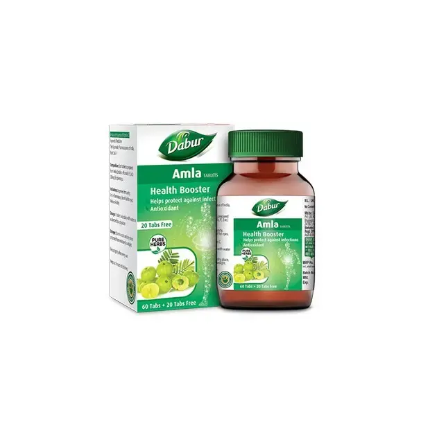 Meilleure qualité Dabur Pure Herbs Health Booster Amla Tablet pour stimuler l'immunité du fournisseur indien pour l'exportation