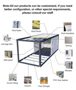 Casa Container Prefabbricata di Lusso Multifunzione 40ft, Nuova Arrivo, <span class=keywords><strong>Modulo</strong></span> Portatile con Vetrate - Product Image 3