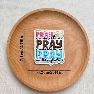 Nouveau patch thermocollant en feutre brodé avec motif de prière biblique pour la décoration de vêtements, étiquettes, sacs et chapeaux - Product Image 6