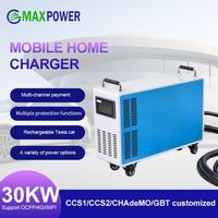 CCS1 CCS2 CHADEMO GBT Personnalisé 30kw Sans Condensation Wi-fi BLE 4G LAN Support Mobile Portable EV DC Chargeur Rapide Avec Batterie