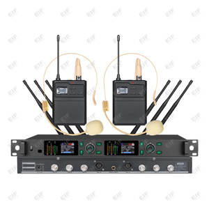 EIF MY-1000 Sistema de Micrófono Inalámbrico UHF de Doble Canal Negro de Alta Calidad para DJ y Karaoke, Ideal para Actuaciones en Escenario - Product Image 4