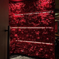 Kunstzijde Rozen Bloemen Waterval Bloemenwand Populaire Fotoachtergrond Bruiloft Bloemen Decoraties Feest Studio Decor