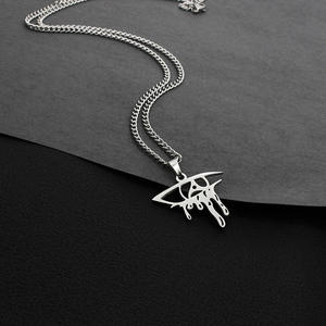 Mix Jiraiya Uchiha Itachi liontin Anime Luffy kalung panjang baja tahan karat Logo kartun mode kalung baja tahan karat pria - Product Image 4