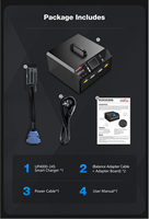 Chargeur d'équilibrage rapide UP3000w UP4000w 16S-24S 30A pour batteries au lithium 4.45v 4.35v pour batteries Lipo Batteries Lihv