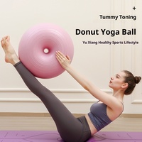 Ballon de yoga en PVC anti-éclatement, épaissi, gonflable, pour l'exercice, l'équilibre, la stabilité du tronc, la récupération post-partum, la gym et le fitness