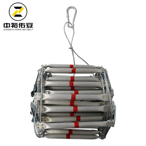 Zhongyu Rope <b>Net</b> Belt Steel <b>Wire</b> Rope Ladder 4ft And Above For High Altitude Rescue Operations - Product Image 2