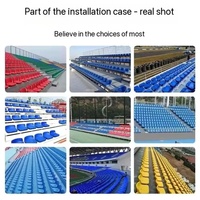 Gradins télescopiques rétractables pour stades intérieurs, sièges de stade imperméables et durables pour terrains de basketball