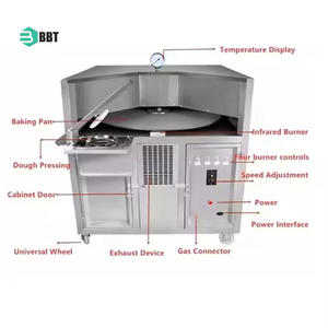 Máquina automática para hacer tortillas, de acero inoxidable, para hornear pan de pita árabe - Product Image 5