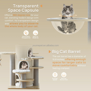 Factory Supply Customized <strong>Cat</strong> <strong>Tree</strong> Tower Multi-Level <strong>Large</strong> <strong>Cat</strong> Climbing <strong>Tree</strong> with Sisal Posts Hammock Bed Condo for Maine Coon - Product Image 2