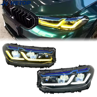 HETOP G32 Scheinwerfer 2017-2020 Zweifarbig GT 6er Serie G31 Upgrade DRL LED-Linse Auto-Scheinwerfer Plug-and-Play Zubehör für BMW