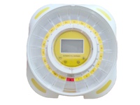 Boîte de rangement automatique pour pilules en plastique ABS avec logo OEM, avec compartiments amovibles, 21 compartiments, clé de verrouillage, écran LCD