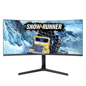 Moniteur de jeu 4K <span class=keywords><strong>34</strong></span> <span class=keywords><strong>pouces</strong></span> populaire et abordable, 144Hz 180Hz R1500, écran LED <span class=keywords><strong>incurvé</strong></span> sans cadre - Product Image 1