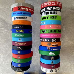 Bulk Plain Silicone Wristbands 202*12*2mm No Logo Rubber Bracelets for DIY Custom Events Party Favors - Product Image 3