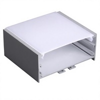 Bandes d'éclairage de diffuseur d'extrusion anodisé LS-149, 1M, 2M, 3M, canal de lumière LED en aluminium 80*35mm