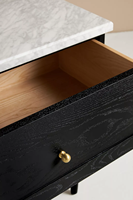 Table de chevet pliable en bois élégante, design moderne, rangement spacieux, finition haut de gamme, idéale pour un salon élégant