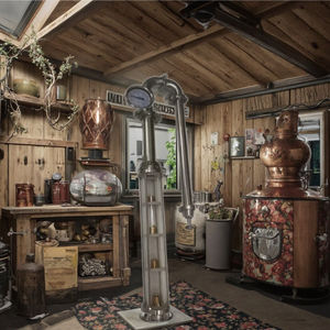 Set Torre di Distillazione in Rame Rosso da 2 Pollici con Motoriduttore per Distillatori di Vodka, Gin, Brandy e Moonshine - Macchinari Completi per Bevande e Vino - Product Image 1