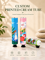 Tubes souples pliables pour crème pour les mains 5 ml, taille personnalisée, vides, pour usage cosmétique, en aluminium-plastique, avec bouchon à clapet, logo personnalisé, impression UV, diamètre