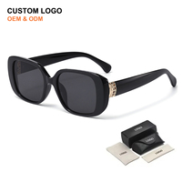 Petites lunettes de soleil rectangulaires carrées en PC, nouvelles lunettes de soleil unisexes à imprimé léopard, lunettes de soleil pour hommes et femmes, lunettes de soleil vintage, UV400