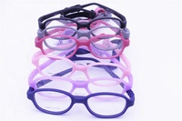 Expédition directe 937 TR90 Micro Oval Shape Lunettes pour enfants de forme ovale classique, charnières flexibles sans charnières, coussinets de nez en silicone, sangle élastique, monture optique